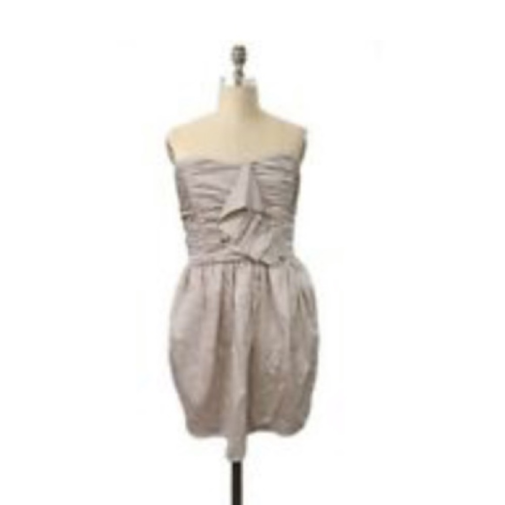 Keepsake the Label mini beige dress ruched